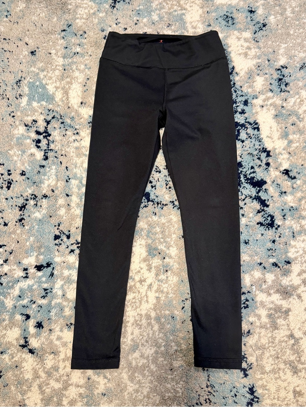 Danskin Girls' Black High-Waist Active Leggings - 10/12